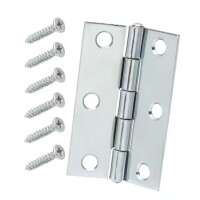 Everbilt 2-1/2 in. Zinc-Plated Non-Removable Pin Narrow Utility Hinge (2-Pack) New