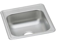 Elkay Dayton Collection D117190 - 17 Inch Drop-In Stainless Steel Sink with 6 1/8 Inch Bowl Depth, 3 1/2 Inch Drain Opening and 22-Gauge: No Faucet Holes New In Box $299