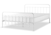 ZINUS Florence Full Panel Metal Platform Bed Frame, Mattress Foundation, No Box Spring Needed, Easy Assembly, White, Twin New Shelf Pull $299