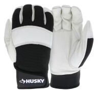 Husky Pair of X-Large Grain Cowhide Water Resistant Leather Performance Work Glove with Spandex Back / Firm Grip Pair of Large Winter Safety Pro Gloves with Thinsulate Liner / Assorted New Assorted $39