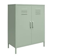 Ameriwood™ Home Mission District 2-Door 3-Shelf Metal Locker Storage Cabinet, 40"H x 31-1/2"W x 15-3/4"D, Green New In Box $399