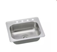 Proflo Bealeton 25 x 22 in. 4-Hole Stainless Steel Single Bowl Drop-in Kitchen Sink New In Box $299