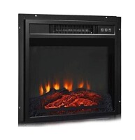 Ultra Flame 18" Electric Fireplace Heater Insert for TV Stand, Recessed 1400 W Electric Stove Heater with Remote Control New In Box $399