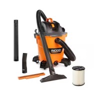 Ridgid 12 Gallon 5.0 Peak HP NXT Shop Vac Wet Dry Vacuum with General Debris Filter, Locking Hose and Accessory Attachments New Open Box On Working $199