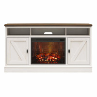 Ameriwood Home Ashton Lane Electric Fireplace TV Stand (for TVs up to 65"), New Shelf Pull $249.99