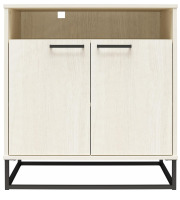 Novogratz Kelly 2 Door Accent Cabinet, Ivory Oak