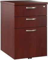 Bush Business Furniture Office in an Hour 3 Drawer File Cabinet in Hansen Cherry | Under Desk Drawers for Letter, Legal Assorted Similar to Picture $299