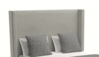 Lark Manor Grey Revolution® Upholstered Wingback Headboard King Size New In Box $999