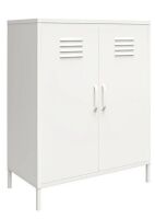 Ameriwood™ Home Mission District 2-Door 3-Shelf Metal Locker Storage Cabinet, 40"H x 31-1/2"W x 15-3/4"D, White New In Box $399