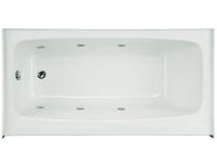 Hydro Systems Regan 72'' x 32'' Alcove / Tile In Soaking Acrylic Bathtub with Left-Hand Drain, New in Box $1499