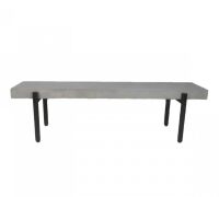 Modrest Timlin Modern Concrete & Metal Bench, New in Box $899.99