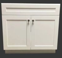 Disar V3621 38" 2-Cabinet Single Bathroom Vanity in White New in Box $1299 (Similar to Picture)