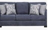 Lane Home Furnishings Sofa in Pacific Steel Blue/Highway Driftwood/Cruze Driftwood, 7058 Brand New $999