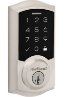 Kwikset SmartCode 270 Contemporary Satin Nickel Touchpad Single Cylinder Electronic Deadbolt Featuring SmartKey Security $219