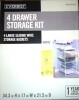 Everbilt 34.76 in. H x 17.13 in. W White Steel 4-Drawer Close Mesh Wire Basket New In Box $199 - 2