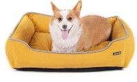 Cabbay Pet Bed with Machine Washable Removable Cover, Soft Pet Mat for Pet Cage, Square Durable Breathable Pet Bed with Anti-Slip Bottom (Large 28.9"L x 22.6"W x 7.3"Th, Yellow) New $89