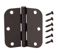 Everbilt 3 in. x 5/8 in. Radius Oil-Rubbed Bronze Door Hinge / Everbilt 3 in. Square Corner Dark Oil-Rubbed Bronze Door Hinge New Assorted