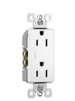 Legrand Radiant 885TRWCP7 15 Amp Tamper Resistant Decorator Duplex Outlet, Side Wire or Push Wire, White New