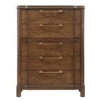 Red Barrel Studio® Alnesto 5 - Drawer Oak Wood Chest New Floor Model $1199