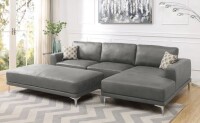 Willo Arlo Schafer 2 - Piece Faux Leather Sectional New $1999