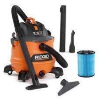 RIDGID 14 Gallon 6.0 Peak HP NXT Wet/Dry Shop Vacuum with Fine Dust Filter, Hose, Accessories On Working $299