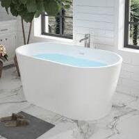 Vanity Art Bordeaux 54 in. Acrylic Flatbottom Freestanding Bathtub New in Box $999