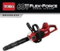 Toro 60V Max* 16 in. Brushless Chainsaw 51850 with Chain New $599