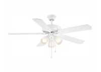 Hampton Bay Brookhurst 52 in. LED Indoor White Ceiling Fan with Light Kit New In Box $299