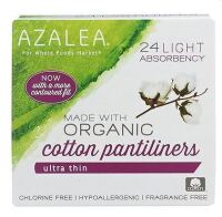 Azalea Organic Cotton Pantiliners Ultra Ultra Thin 24 ct New In Box