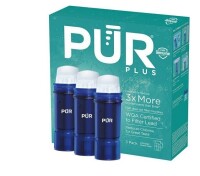 PUR PLUS Water Pitcher Replacement Filter - 3pk - PPF951K3: Reduces Odors, Filters Chlorine & Mercury, Blue / Katadyn BeFree 1L/33.8oz Water Filter Bottle 2L/min Flow Rate Thermoplastic Polyurethane Clear/Blue New In Box Assorted $79