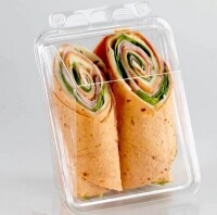 Lacerta 5 in. Roll Up Sandwich Wrap Container New