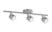 Kuzco Lighting Lyra 22 in. 3 Light 17-Watt Brushed Nickel Integrated LED Track Light New In Box $329