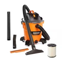 Ridgid 12 Gallon 5.0 Peak HP NXT Shop Vac Wet Dry Vacuum with General Debris Filter, Locking Hose and Accessory Attachments On Working $199