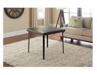 Cosco 32" Square Wood Folding Table with Vinyl Inset, Espresso New In Box $199