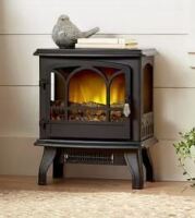 StyleWell Kingham 400 sq. ft. Panoramic Infrared Electric Stove in Black with Electronic Thermostat On Working $299