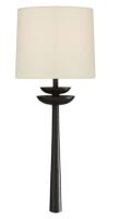 Visual Comfort Signature Collection AERIN Beaumont Medium Tail Sconce in Aged Iron with Linen Shade Wall Light W7.5" x H19" New In Box $699