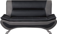 Homelegance 8219BLK-2 Veloce Loveseat in Black and Grey, New $1099