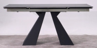 Orren Ellis Lethia Extendable 63 to 94" 10-Seat Black Stone Dining Table (2 Boxes) New in Box $1999