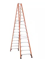 Louisville Ladder 16 ft. Fiberglass Twin Step Ladder with 375 lbs. Load Capacity Type IAA Duty Rating $1399