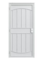 Gatehouse Gibraltar Max 36-in x 81-in White Steel Surface Mount Universal/Reversible Security Door with White Screen $399