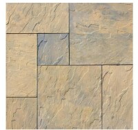 Nantucket Pavers Patio-on-a-pallet 10 ft. x 10 ft. Tan Variegated Dutch York-Stone Concrete Pavers (44 Pieces/100 Sq Ft) New $699