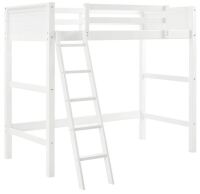 DHP Moon Bay Loft Bed, Twin, White, Space-Saving Design $399