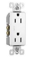 Legrand Radiant 885TRWCP7 15 Amp Tamper Resistant Decorator Duplex Outlet, Side Wire or Push Wire, White New