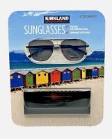 Kirkland Signature Polarized Anti-Reflective Lenses Sunglasses with Case New In Box $79