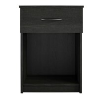 Ameriwood Home Classic Nightstand with Drawer, Black Oak, New in Box $179