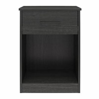 Ameriwood Home Pearce, 1 Drawer, 18 in W Nightstand Black Oak, New in Box $199