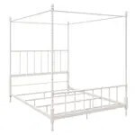 Dorel Jenny Lind Full Metal Canopy Bed in White, New in Box $399