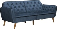 Novogratz Tallulah Memory Foam Futon, Blue Velvet, New in Box $499