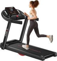 CURSOR FITNESS Home Folding Treadmill with Pulse Sensor, 2.5 HP Quiet Brushless, 7.5 MPH, 265 LBS Capacity $399