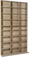 Atlantic Elite Media Storage Cabinet New/Improved Large 837CD/528DVD/624BR Weathered Oak, $299